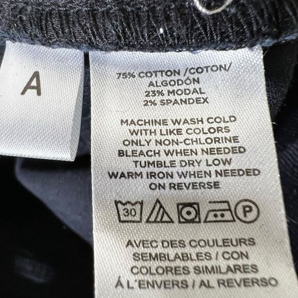 Loft Pinwale Corduroy Pants Womens 2 Black Skinny Stretc Soft Fall Clean Girl - Picture 7 of 7